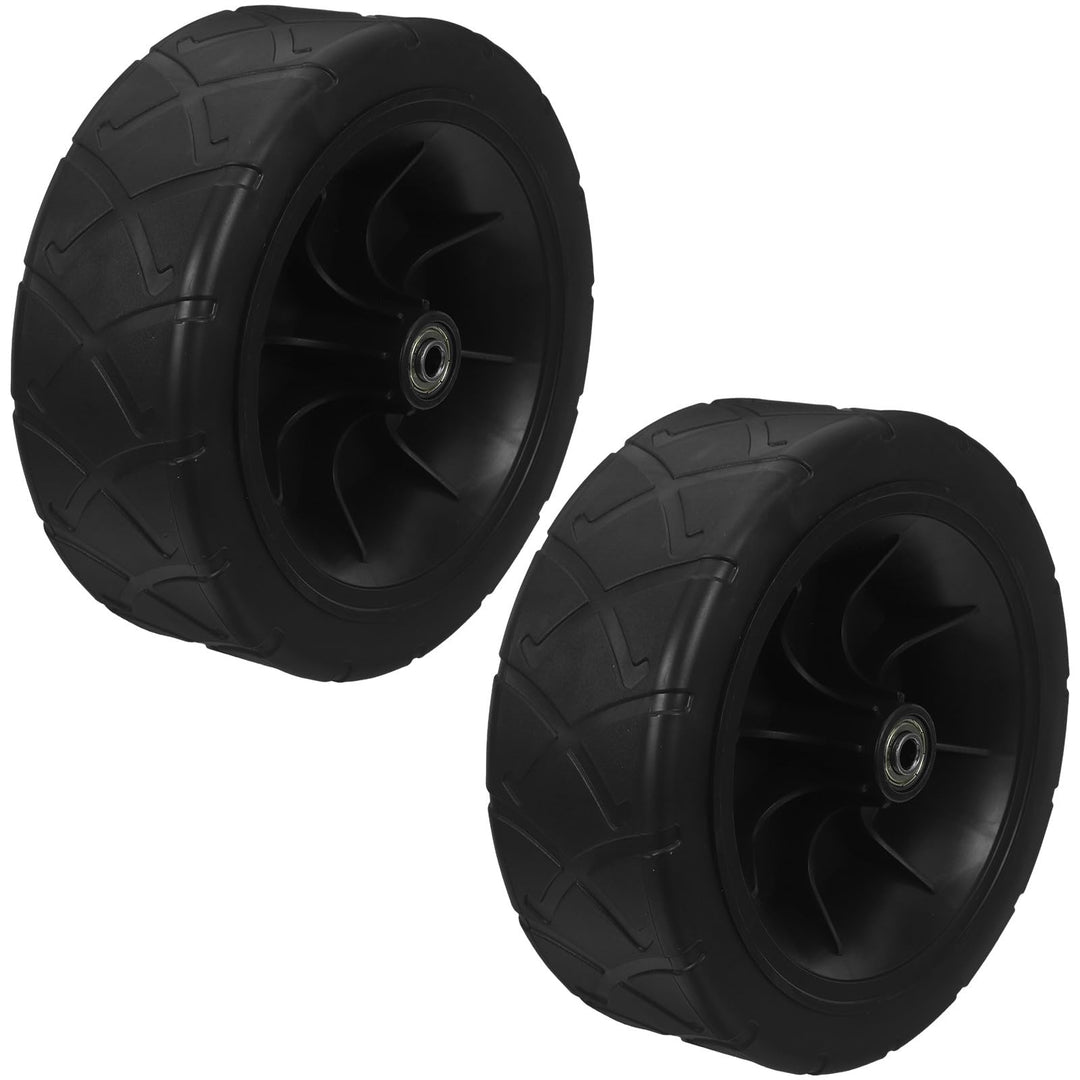 Yardenfun 2 Stück faltbare Wagenräder – 19 cm/7,5 Zoll Campingwagen-Gummiräder – Ersatzteile für Ein