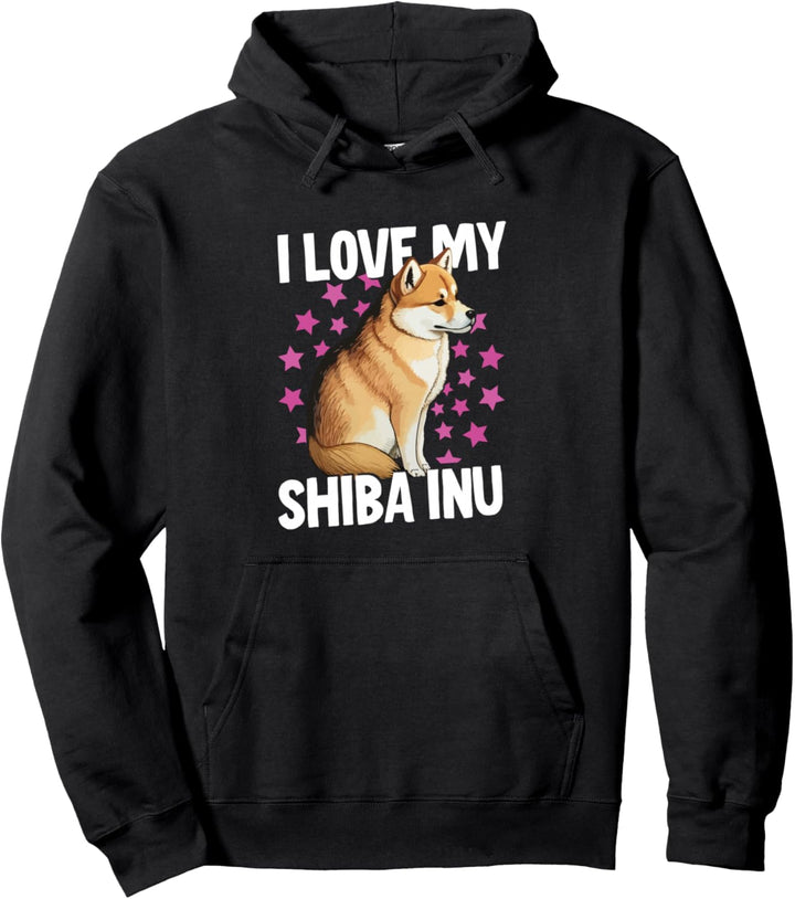 I Love My Shiba Inu Pullover Hoodie