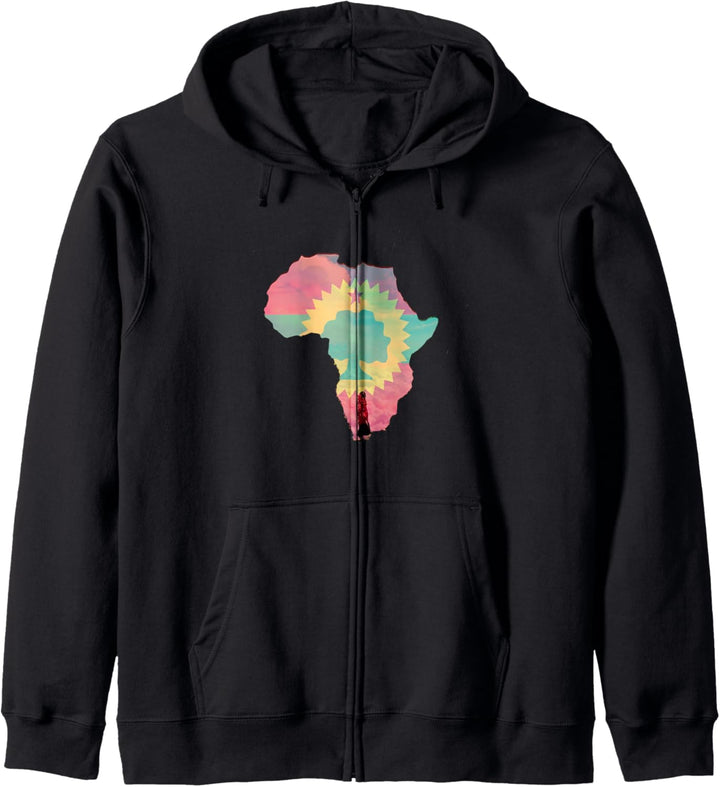 Oromo flag Ethiopian Oromian on African map proud gift Kapuzenjacke