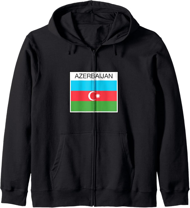 Aserbaidschan Flagge - Kultur und Menschen Kapuzenjacke