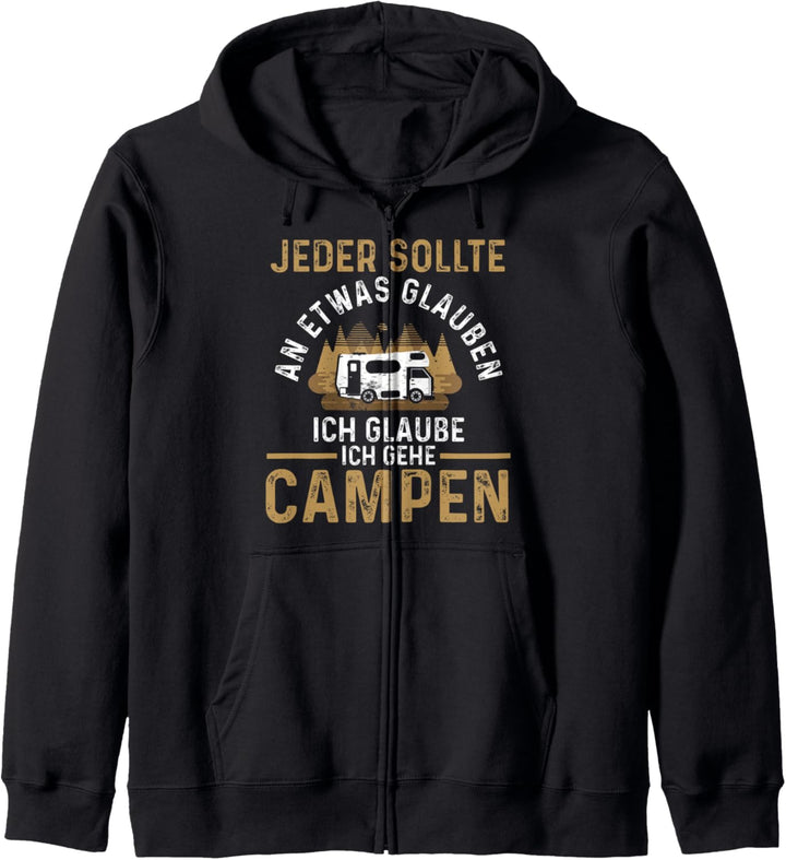 Campen Camper Wohnmobil Camping Kapuzenjacke