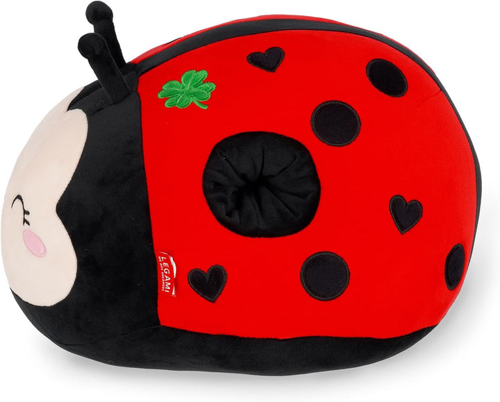 LEGAMI - Kissen Super Soft! Ladybug Thema, Super weich, Geschenkidee, 25x26 cm, Ladybug