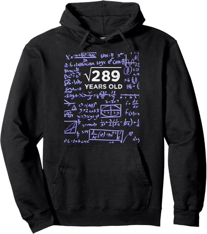 Quadratwurzel von 289 17. Geburtstag 17 Jahre alt Geschenk Pullover Hoodie