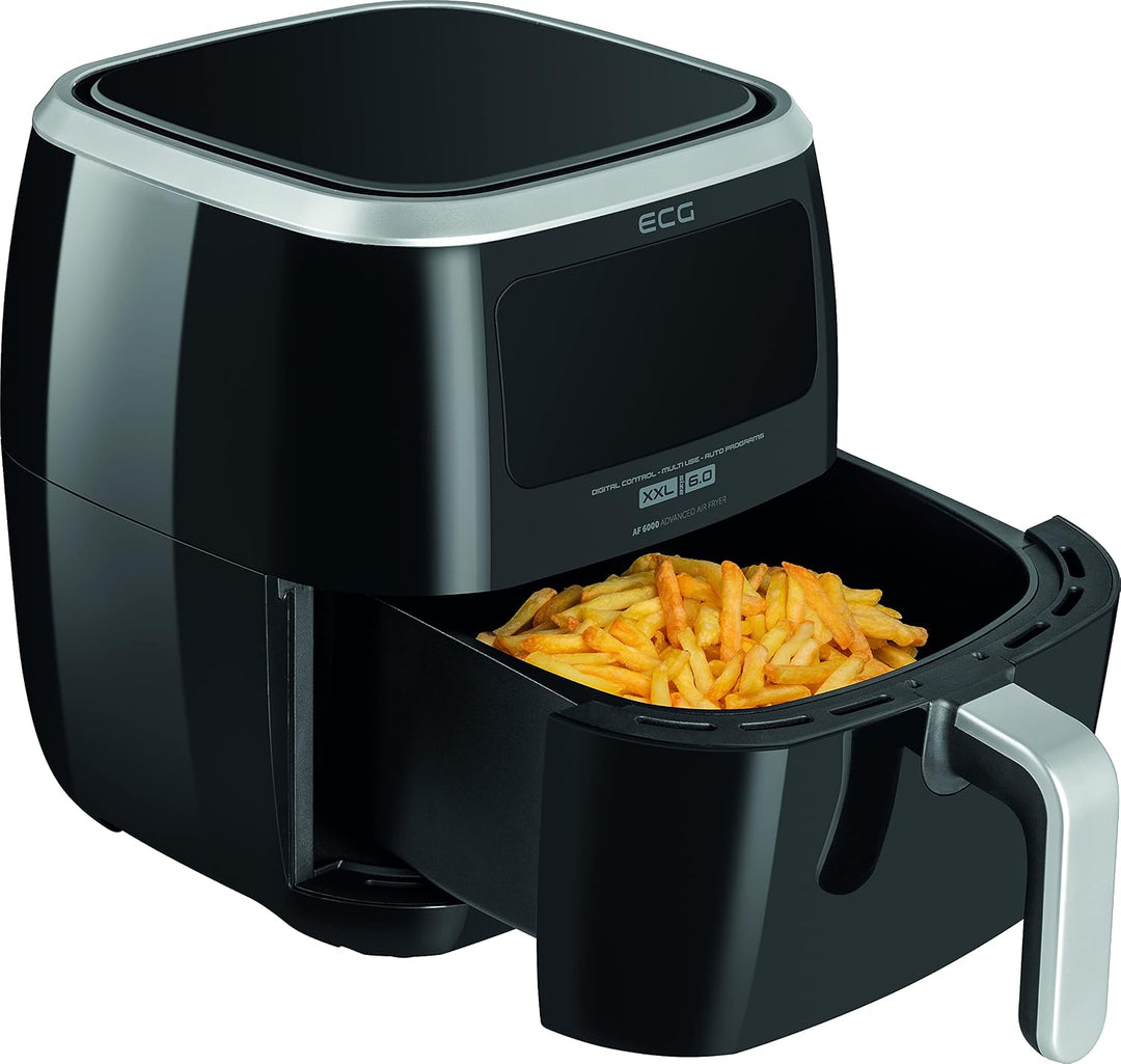 ECG AF 6000 Heissluftfritteuse, Black