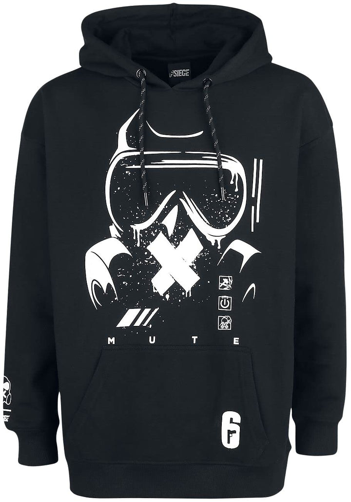 Six Siege Kapuzenpullover Operator Logo Nue offiziell Herren Schwarz Pullover XL Schwarz, XL Schwarz