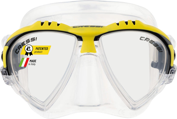 Cressi Matrix Maske - Separate Glasmaske zum Angeln, Freitauchen, Schnorcheln und Tauchen, Unisex Er