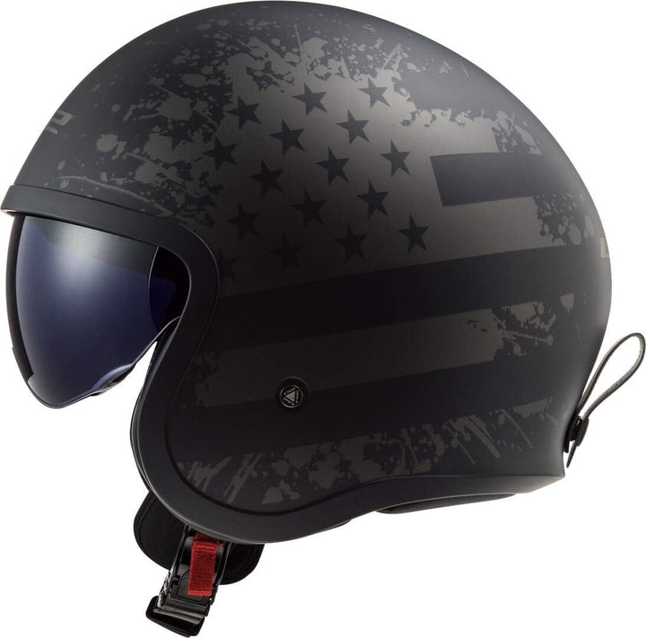 LS2, Jethelme motorrad Spitfire Black Flag, L L Schwarz, L Schwarz