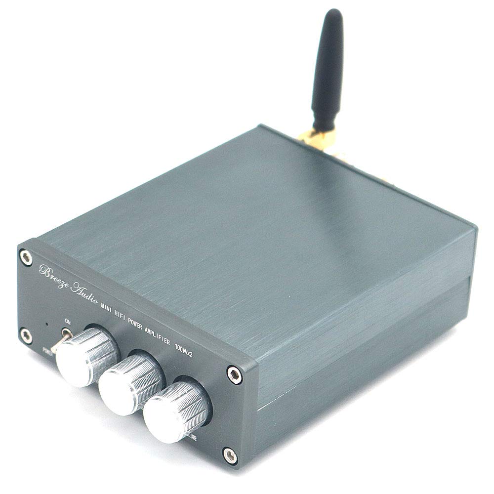 DollaTek HIFI Bluetooth 4.2 TPA3116 100Wx2 2.0 Stereo Digitaler Leistungsverstärker mit Bass + Höhen