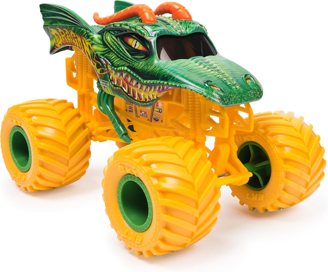 Monster Jam, Official Dragon Monster Truck, Collector Die-Cast Vehicle, 1:24 Scale, Kids Toys for Bo