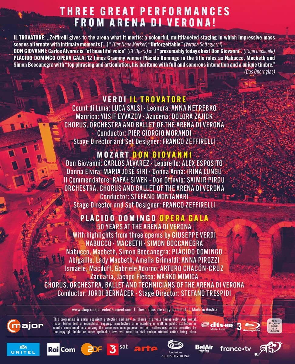 Arena Di Verona Box [Blu-ray], Blu-ray