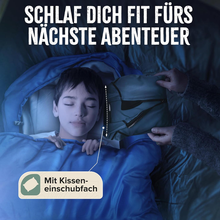 Schlafsack Outdoor I [300GSM] Warmer &amp; 1700g Leichter Schlafsack für Frühling, Herbst und Winter [-5