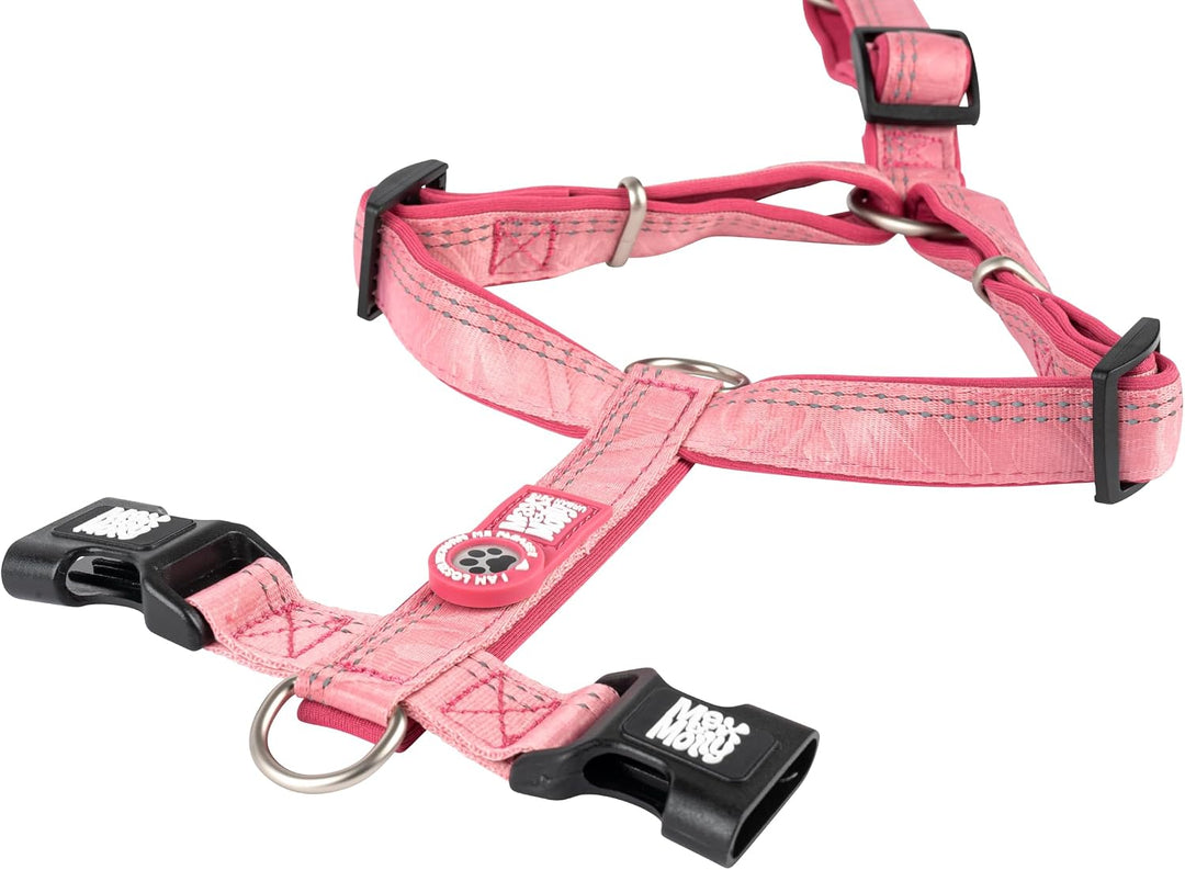 Max &amp; Molly Hundegeschirr Matrix 2.0 Rose/M in H-Form, für Hunde mit Gotcha! Smart ID, Geschirr Hund