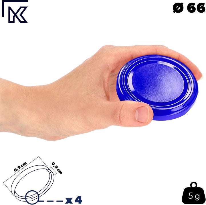 KADAX 10er Set Einmachgläser 200ml TO66, Marmeladengläser Vorratsgläser Mason Jar mit Schraubdeckel,