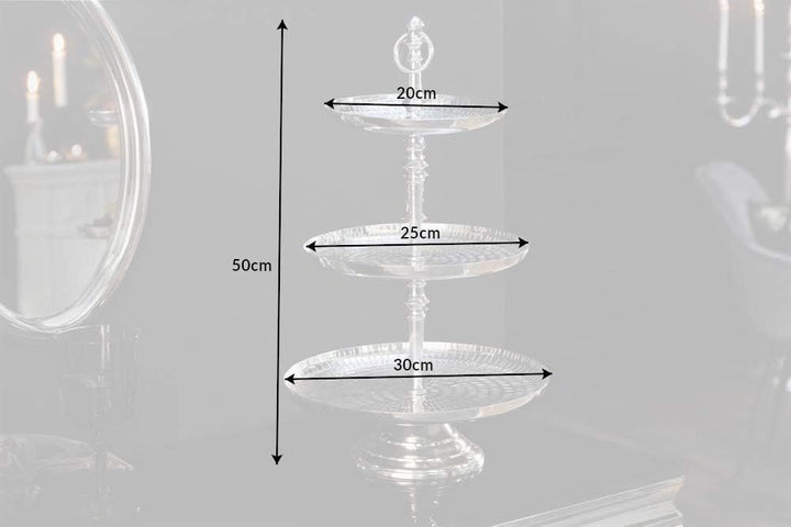 Etagere ORIENT - 50cm - silber - Metall-Aluminium-Legierung Unikat, 50cm