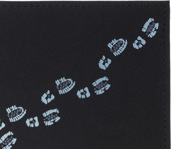 Oxmox New Cryptan Geldbörse 12 cm Footsteps (Schwarz), Footsteps (Schwarz)