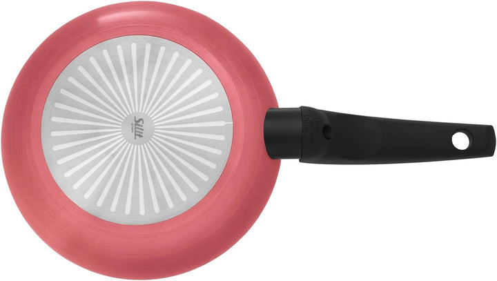 Silit Belluna Bratpfanne 24 cm Induktion, Aluminium beschichtet, Kunststoffgriff, für schonendes Bra