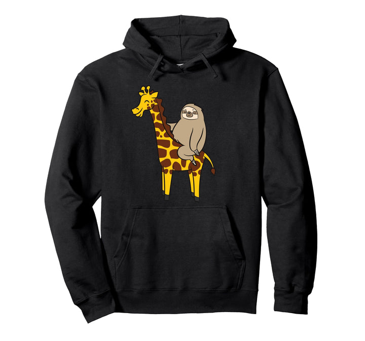 Faultier auf Giraffen Kinder Giraffen und Faultiere Pullover Hoodie