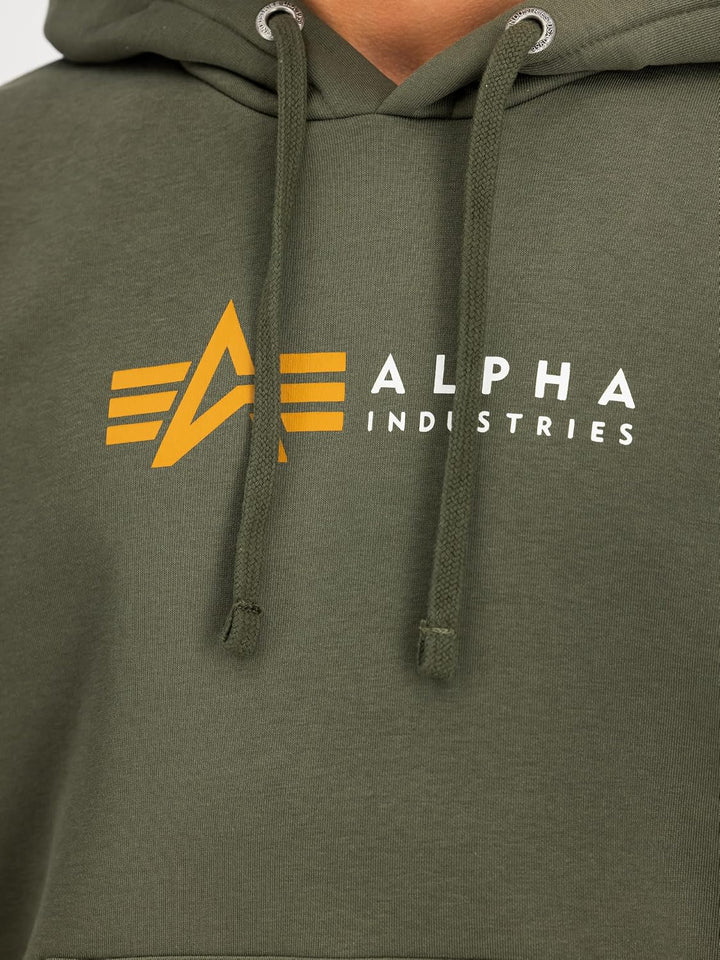 Alpha Industries Herren Alpha Industries Alpha Label Hoody Kapuzensweat für Herren Kapuzenpullover (