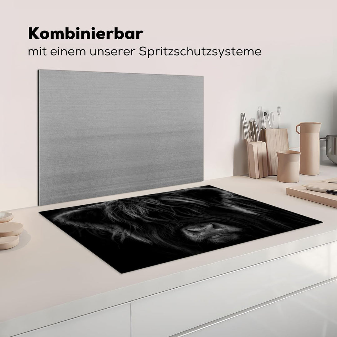 Herdabdeckplatte Einteilig Küche Herdabdeckung Induktionsfeld Ceranfeld Herdabdeckplatten Vinyl Matt