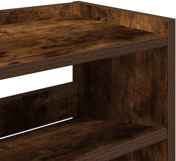 vidaXL Schuhregal Räuchereiche 80x25x100 cm Holzwerkstoff Räuchereiche 100 cm; 80 cm, Räuchereiche 1
