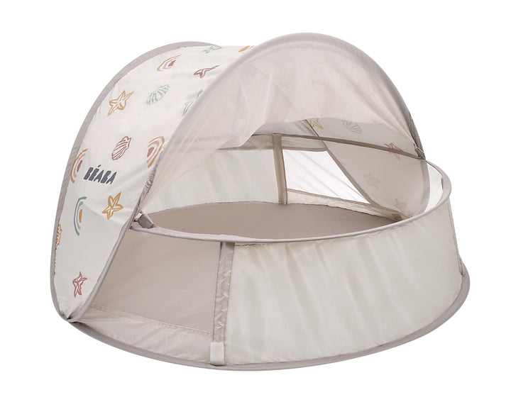 BÉABA, Strandmuschel, Anti-UV-Babyzelt 2 in 1, 0-24 Monate, maximaler UV-Schutz UPF50+, gefilterte U