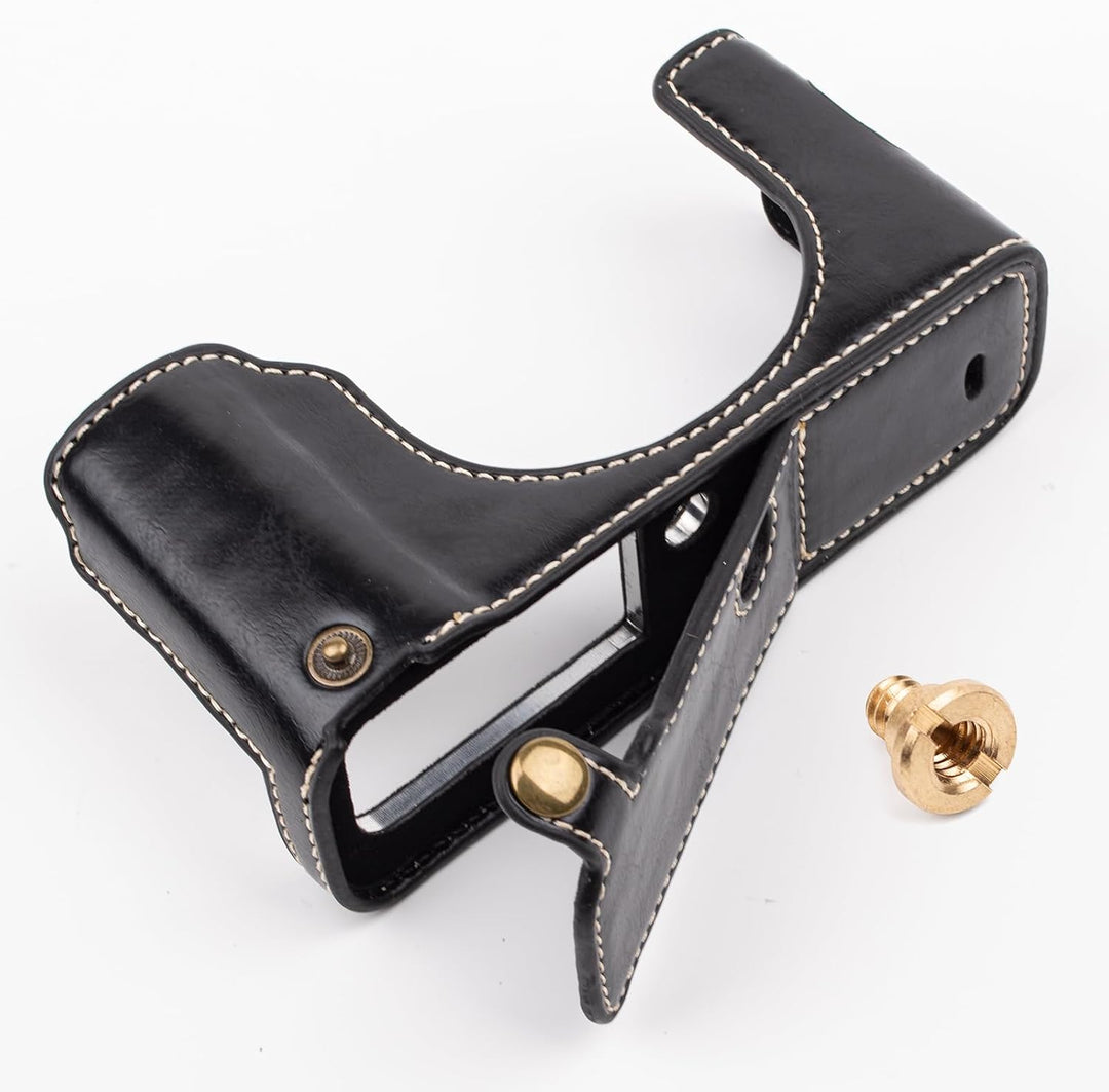 MUZIRI KINOKOO PU-Leder Tasche für Fuji X100VI, schützende Halbhülle, kompatibel mit Fujifilm X100VI