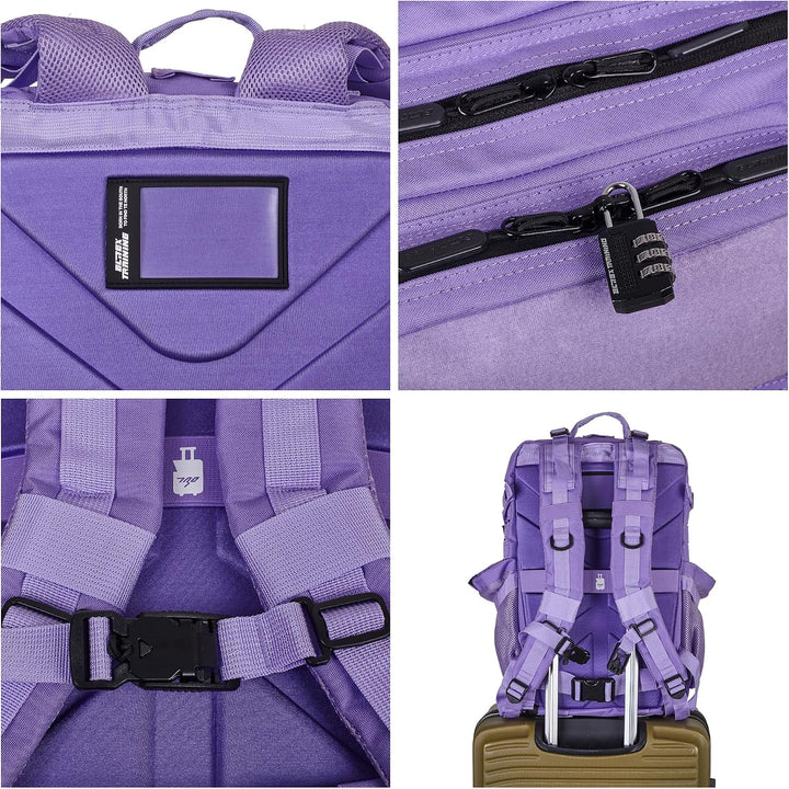 ELITRAINX V2 Militär-Rucksack, 45 l, wasserdicht, Cross-Training, Reisen, Sport, Fitnessstudio, trag