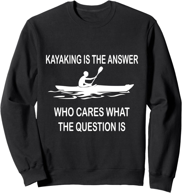 Kajak Kajakfahren Cool Paddel Modern Design Sweatshirt