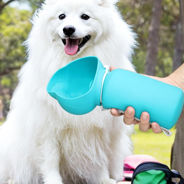 Tragbare Hunde-Wasserflasche, Hunde-Wasserflaschen zum Spazierengehen blau A, blau A