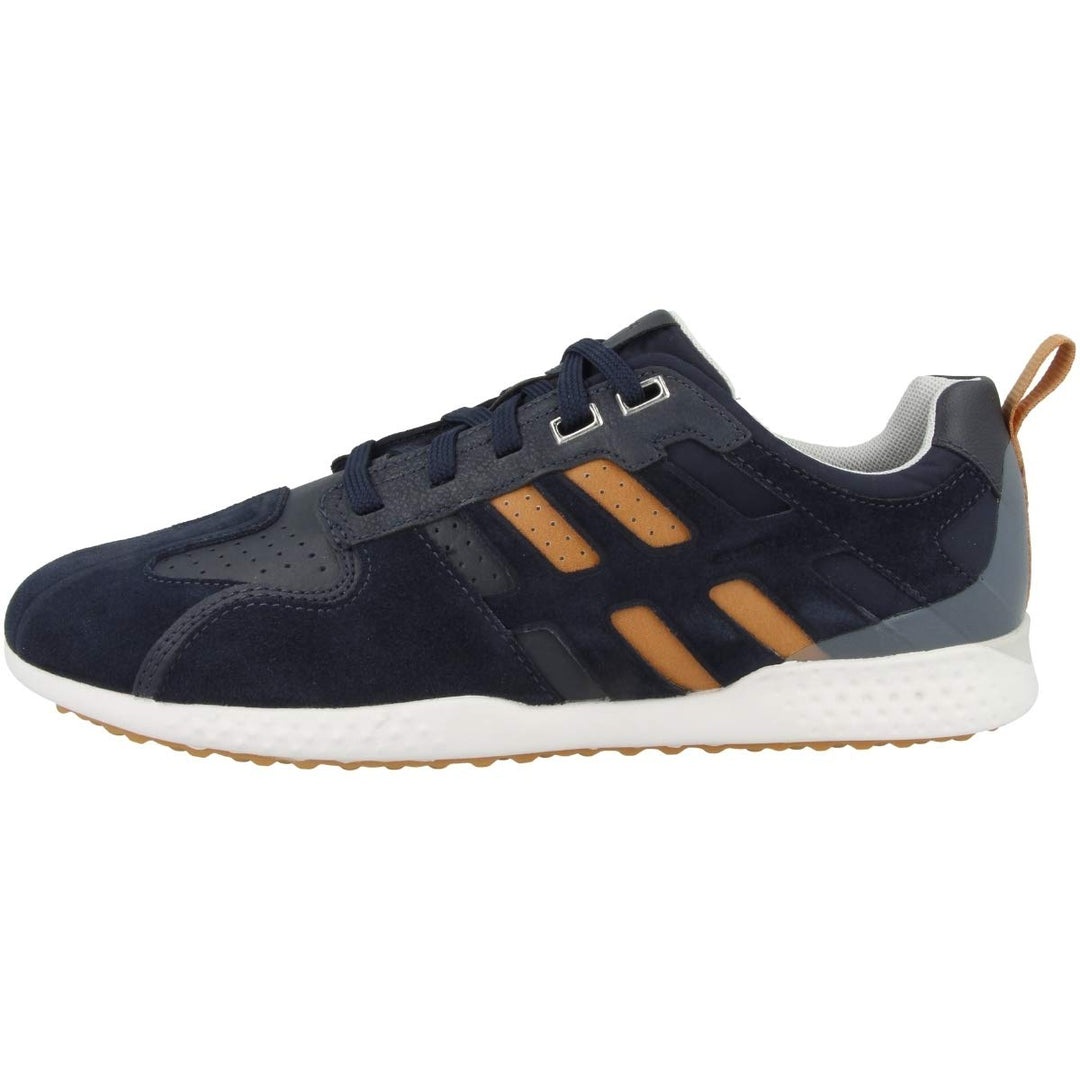 Geox U Snake.2 A Herren Sneaker 40 EU Navy Orange, 40 EU Navy Orange