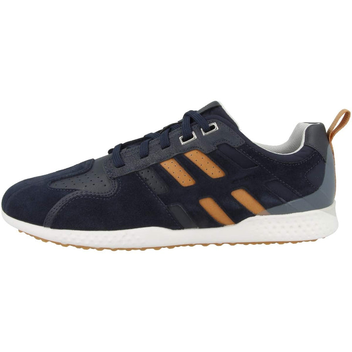 Geox U Snake.2 A Herren Sneaker 40 EU Navy Orange, 40 EU Navy Orange