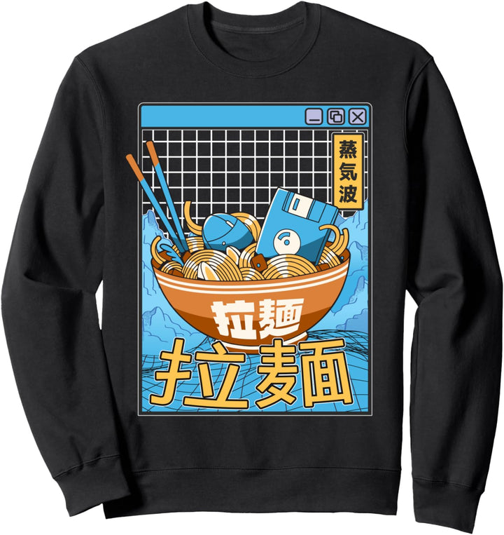 Digitale Ramenschale im japanischen Stil, Pastellfarben Sweatshirt