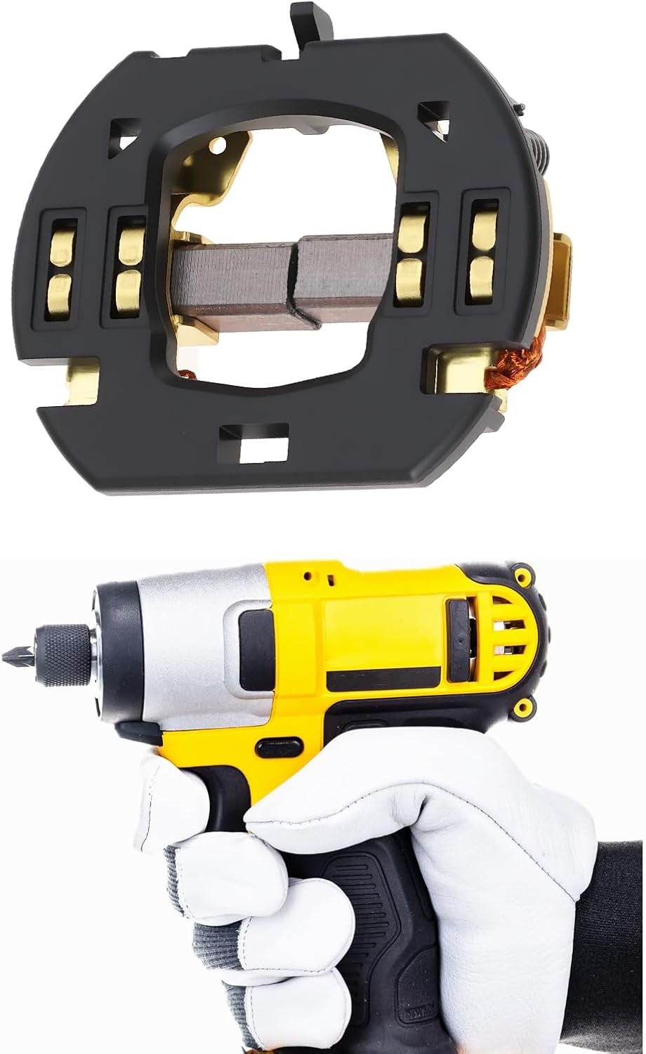 ECSiNG Kohlebürstenplatte, schnurlose Stichsäge N109434 N309479, kompatibel mit DeWalt DCF880, DCF88