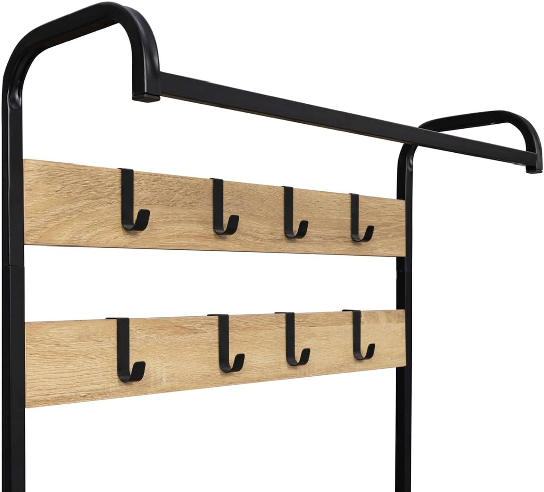 IDMarket - Eingangsgarderobe LUIS Schuhmöbel 2 Türen Industriedesign