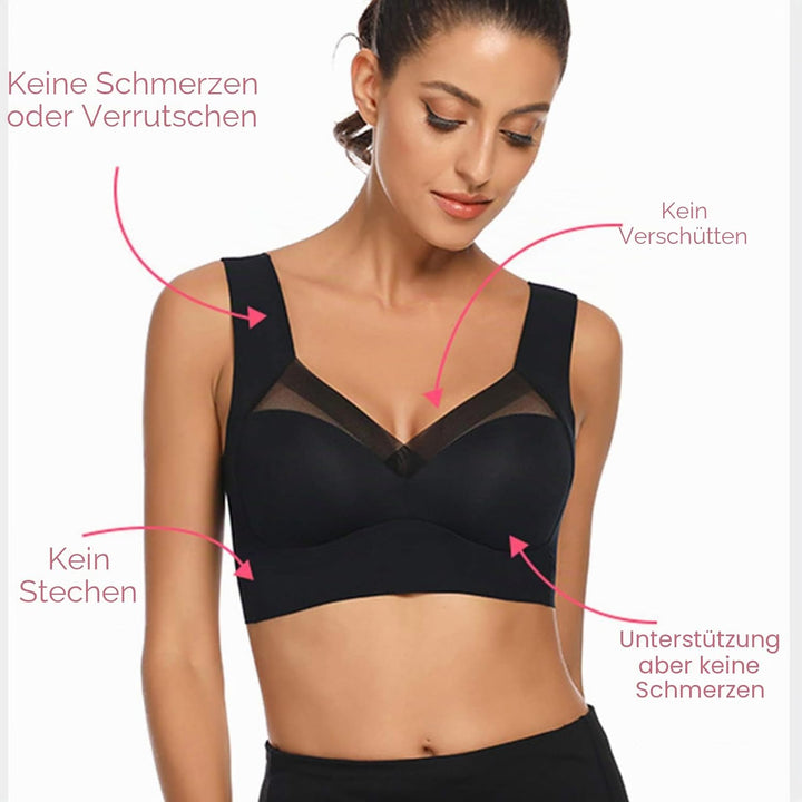 WOWENY BH Damen Ohne Bügel Schlaf Bustier Tops Spitze Bralette Bügelloser Klassischer T Shirt BH Sch