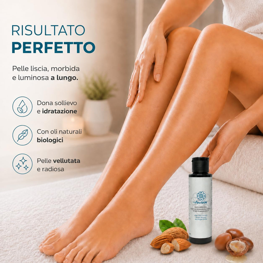 ANYSKIN DEPILATION KIT> WACHSWÄRMER + LIPO VASE WACHS + NACH WACHS ANYSKIN + 100 EPILATIONSSTREIFEN