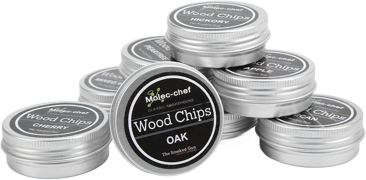 Räucherchips, Räuchermehl Kirsche, 8pcs Whiskyholzholz -Raucherchip, Cocktail -Raucher -Kit -Raucher