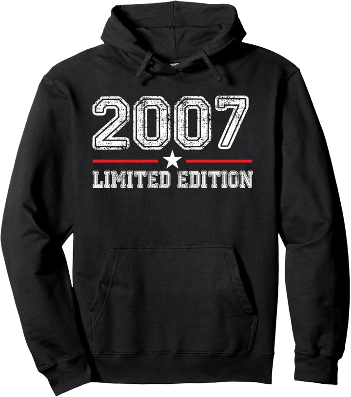 17. Geburtstag Junge Mädchen 17 Jahre 2007 Lustig Geschenk Pullover Hoodie