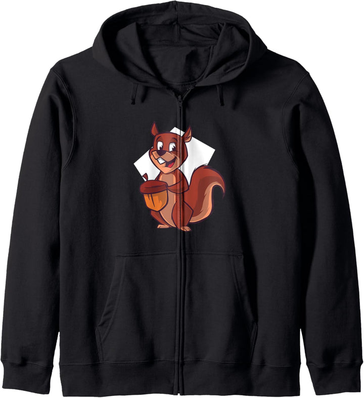 Comic Eichhörnchen Kapuzenjacke