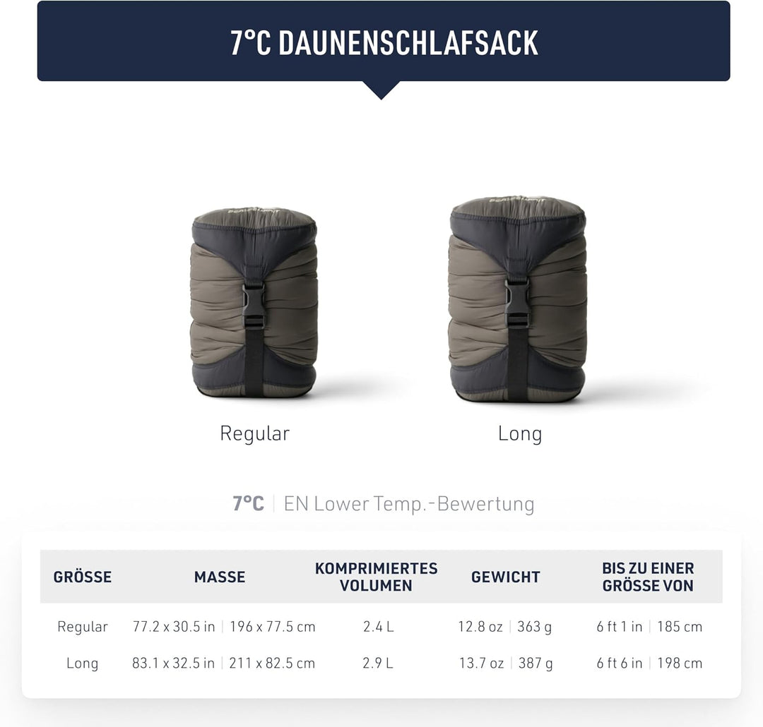 Sea to Summit Spark Down Schlafsack Long 45 Grad, Long 45 Grad