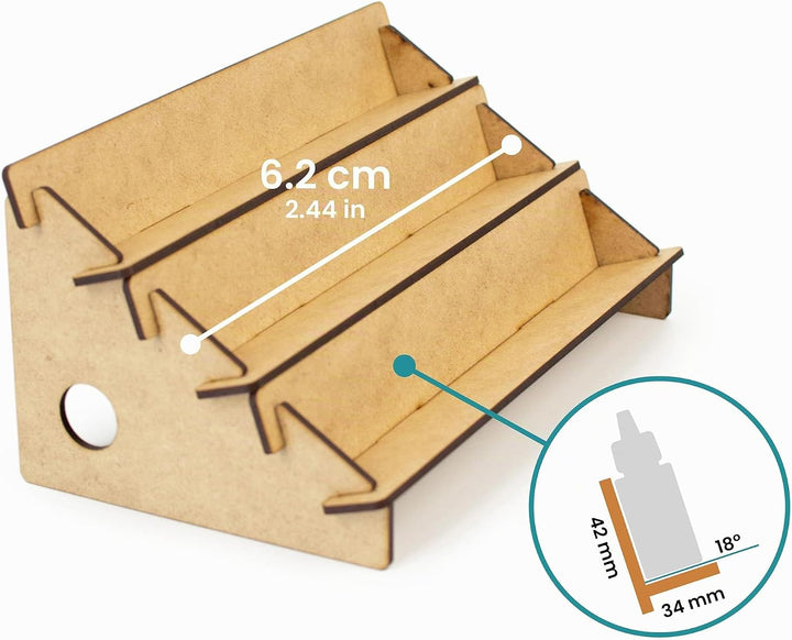 Farbenregal (Farbständer) Hohe Kapazität Stufen-Organizer (ohne Bohrungen) für Tabletop-Farben &amp; Mod