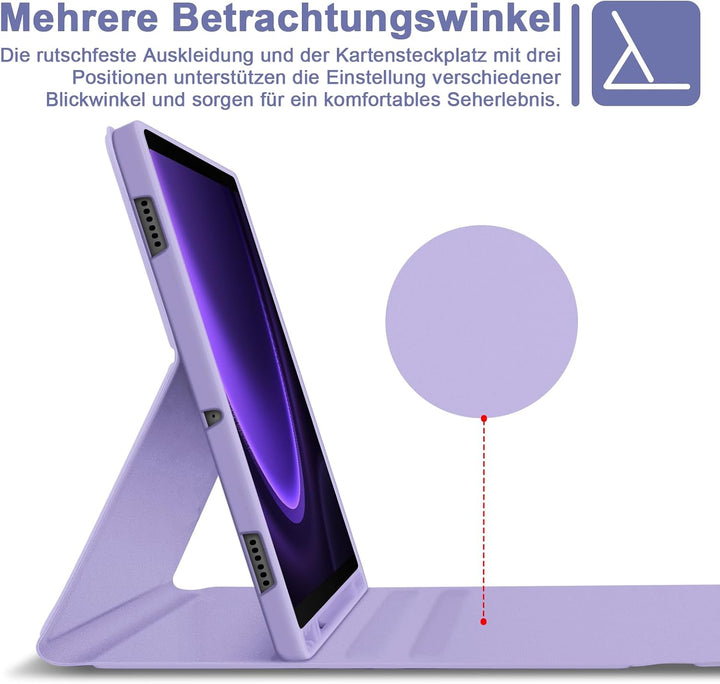 Bettdow für Samsung Galaxy Tab S10 Lite/S10 FE 10.9" 2025 Tastatur Hülle, Deutsch QWERTZ Layout Abne