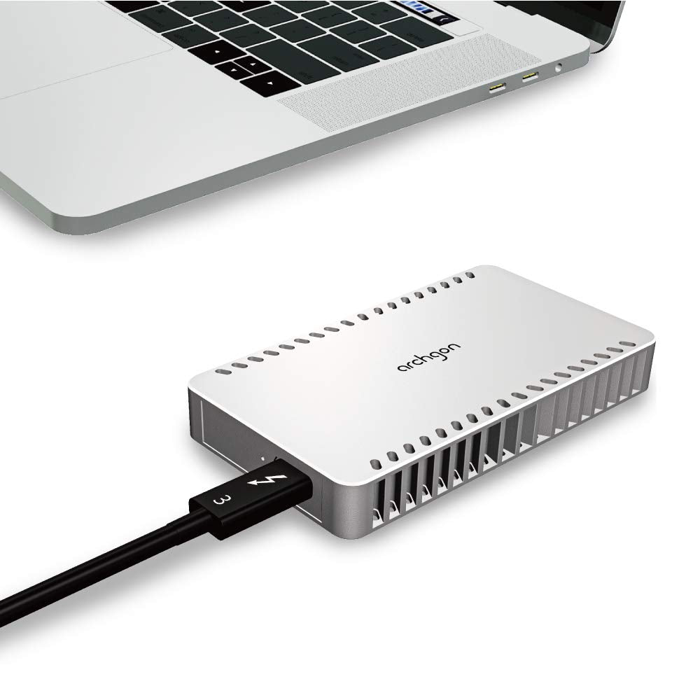 Archgon X70 240GB Silver Thunderbolt 3 Portable External PCIE SSD (up to R/W 1600/1100 MB/s) nur für