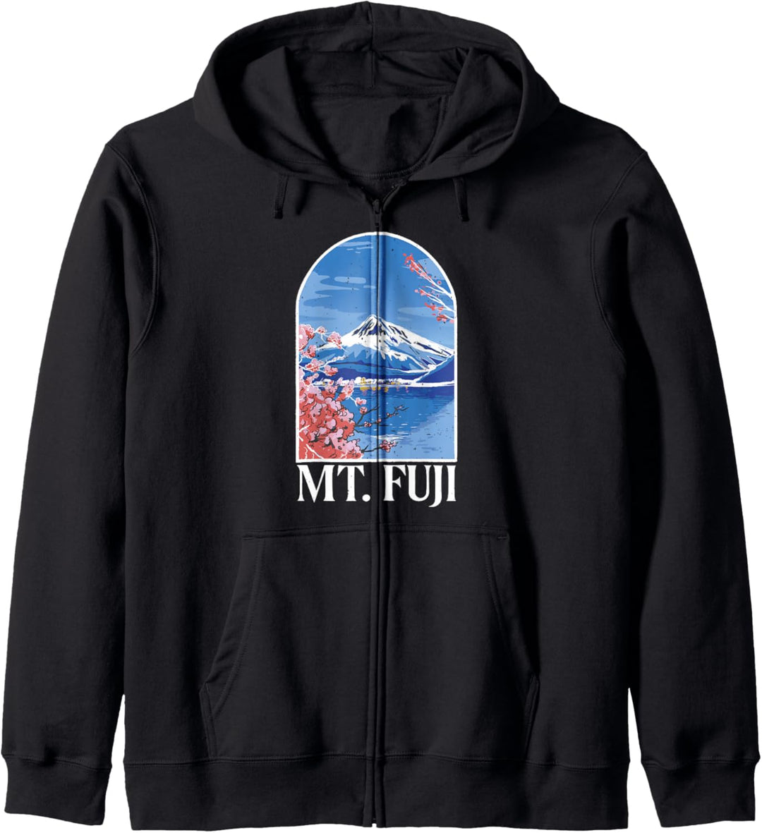 Berg Fuji – Japan – Berge – Blumen Kapuzenjacke