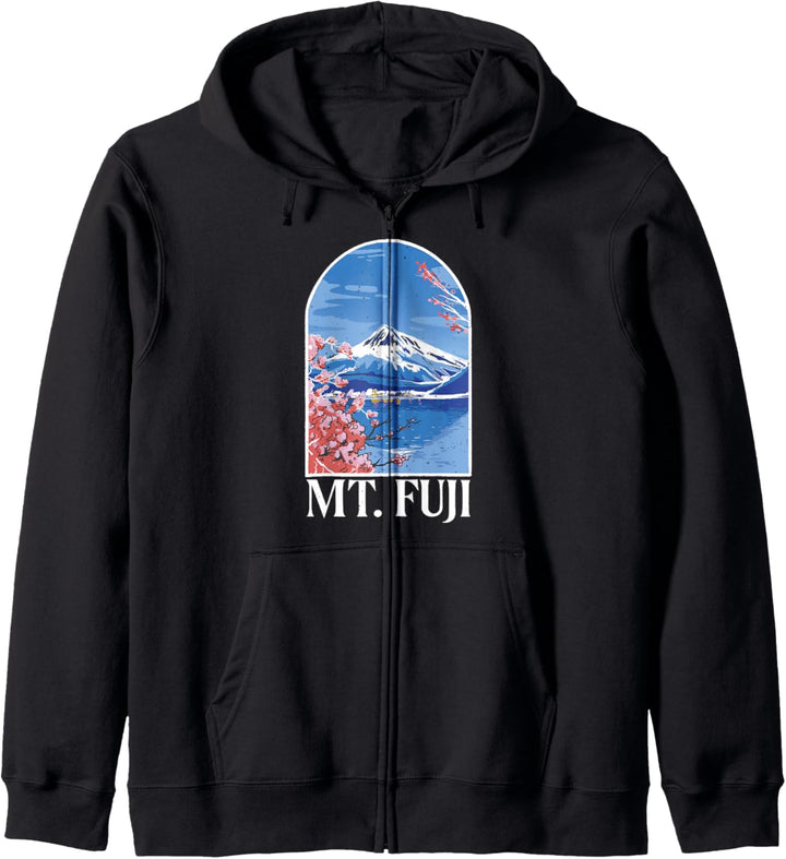 Berg Fuji – Japan – Berge – Blumen Kapuzenjacke