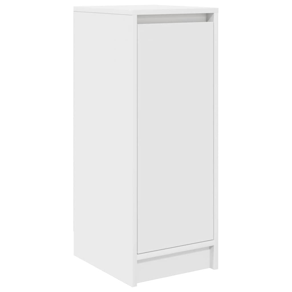 vidaXL Schuhschrank Weiss 29,5x34x76 cm Holzwerkstoff, Weiss