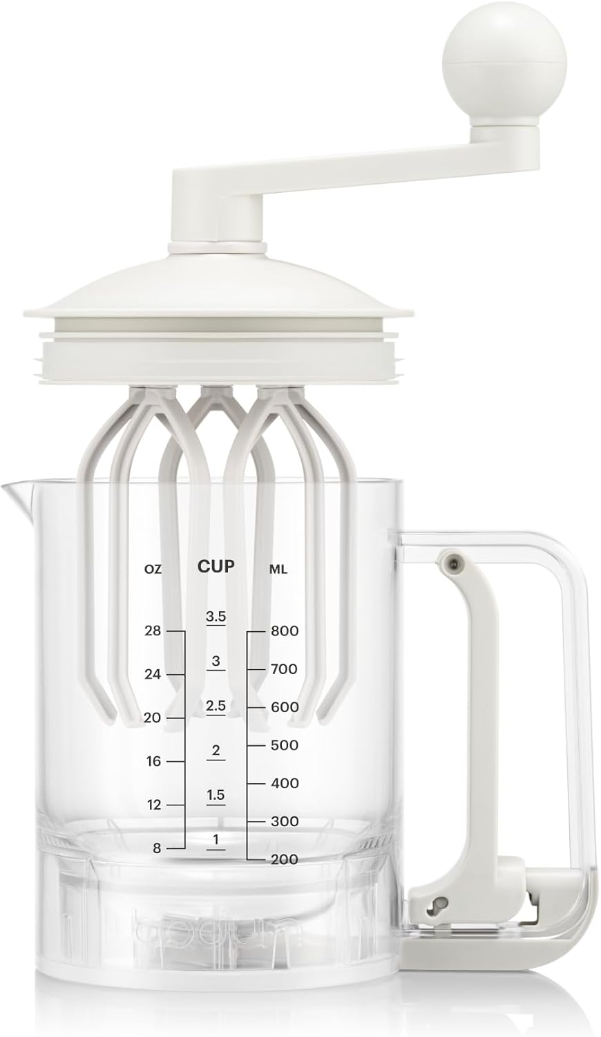 Bodum Pancake Teigmixer &amp; Spender BISTRO Weiss – Integrierte Messfunktion – Einfaches Ausgiessen, Ro