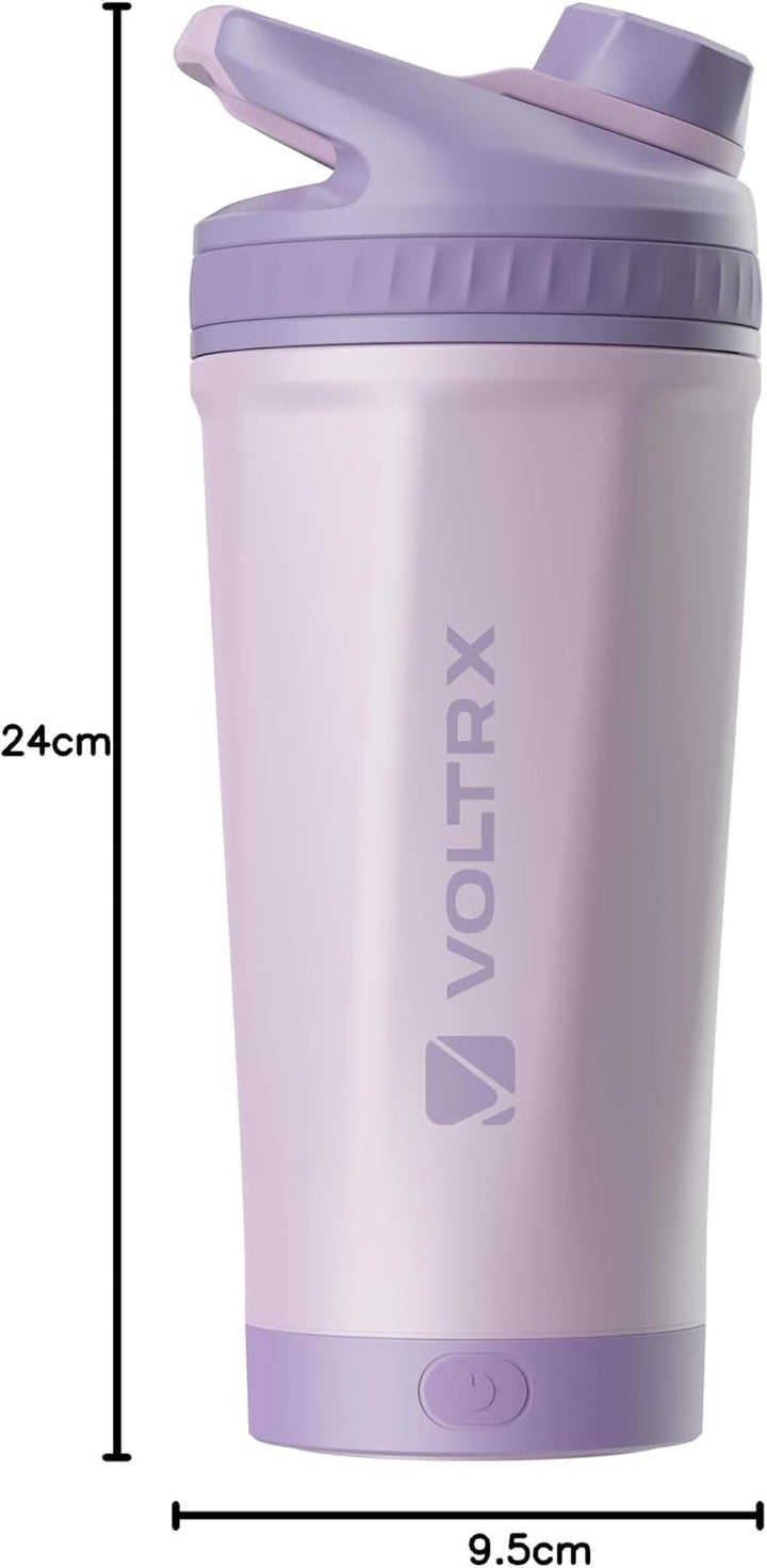 VOLTRX ChillMix Shaker Isoliertem Edelstahl - USB-C Aufladbarer Elektrischer Proteinshake-Mixer, Sha