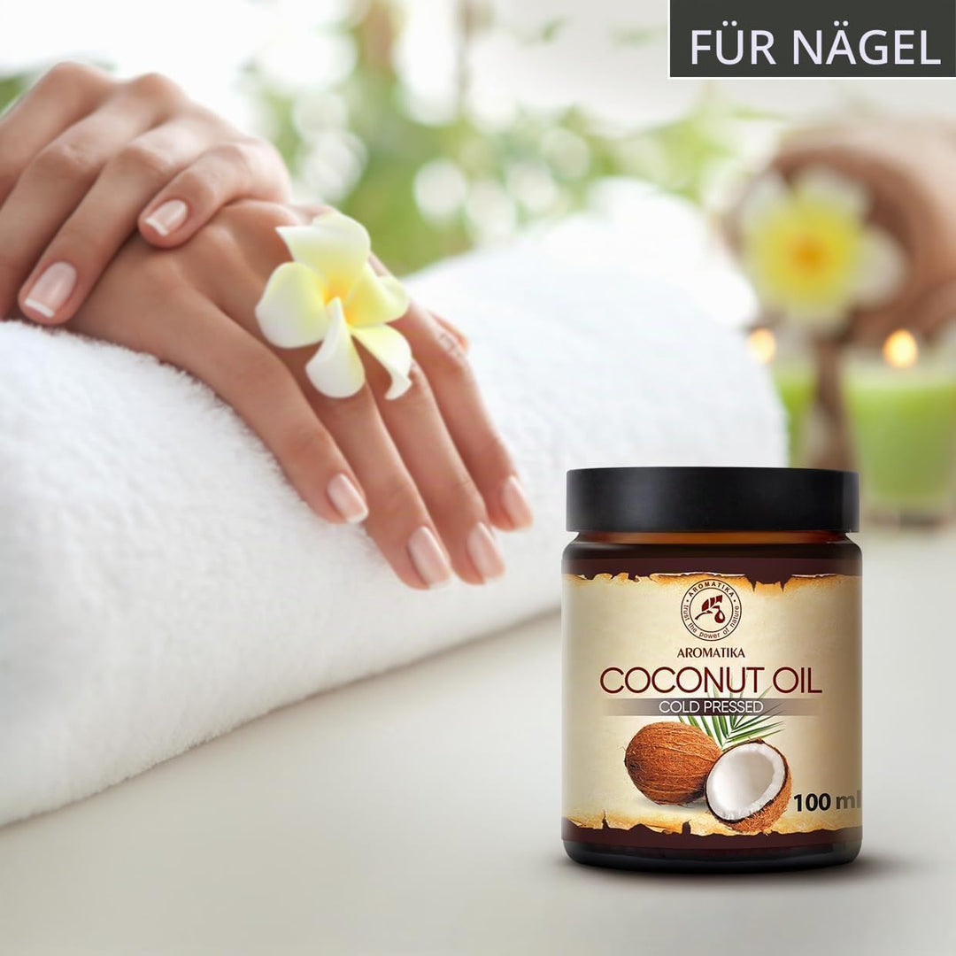 Kokosöl 100 ml - Kokosnussöl - Kaltgepresst - Unraffiniert Coconut 1, Coconut 1