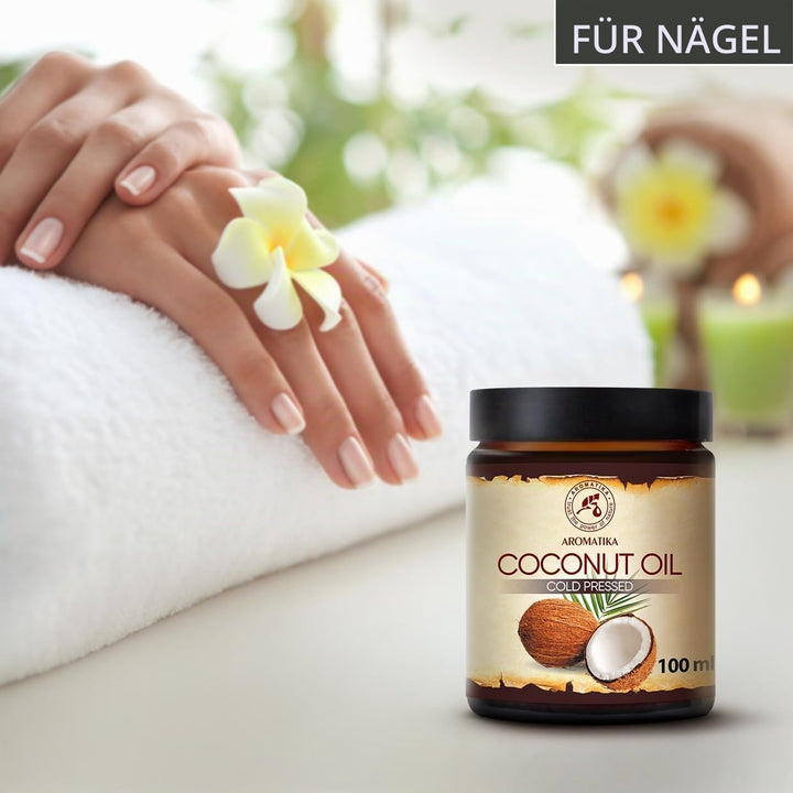Kokosöl 100 ml - Kokosnussöl - Kaltgepresst - Unraffiniert Coconut 1, Coconut 1